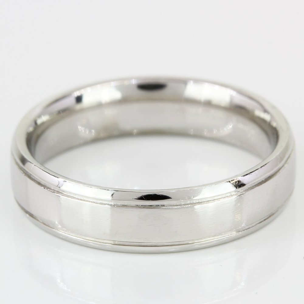 .950 Platinum Comfort Fit Men's Wedding Band Ring by Benchmark